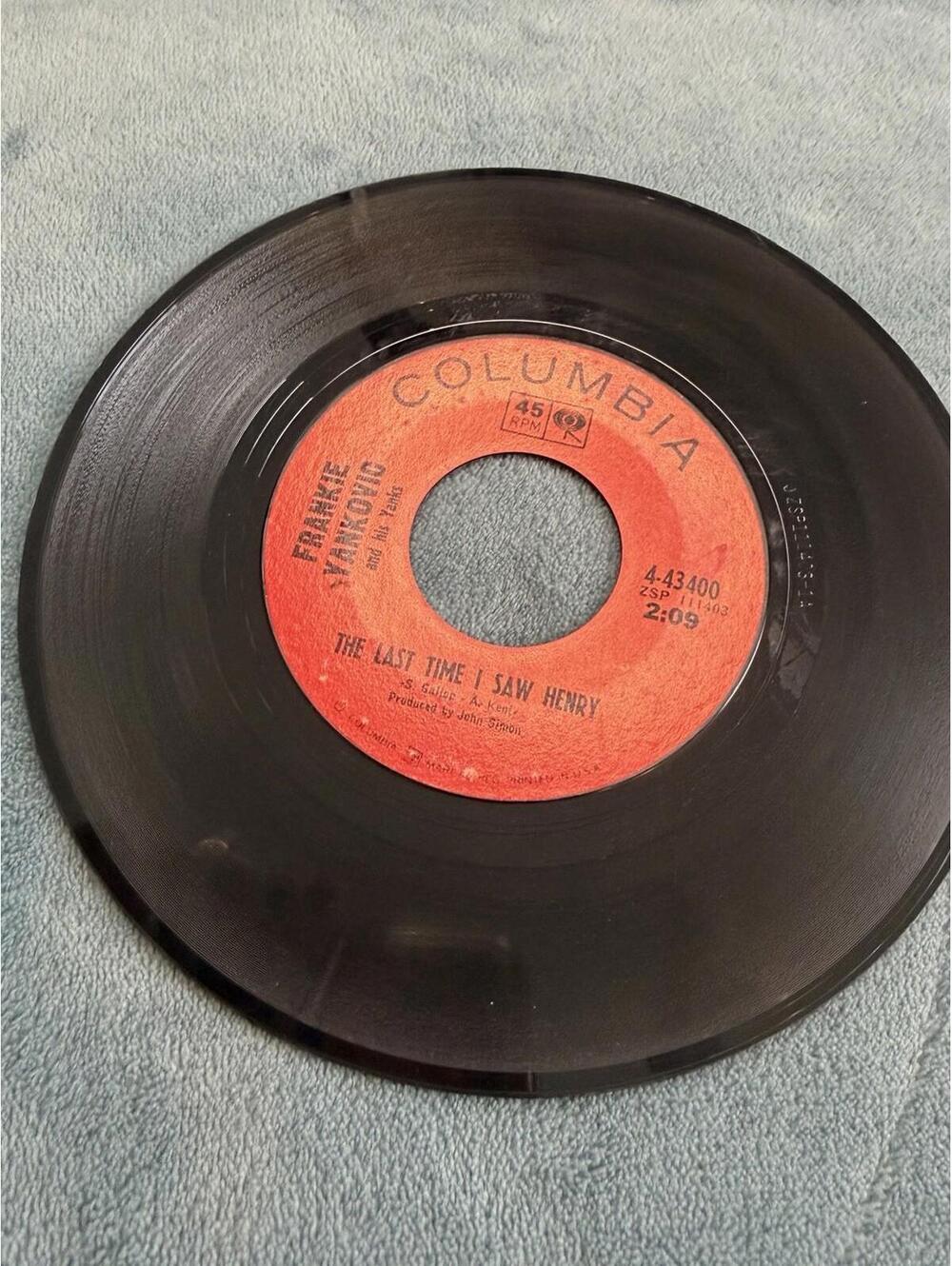 Frankie Yankovic Dancing With Alice 45 RPM Columbia Polka Vinyl Record